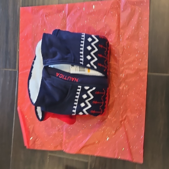 Natica Red White Blue Nauitical Anchors Jacket Sz Small NWT - Picture 7 of 8